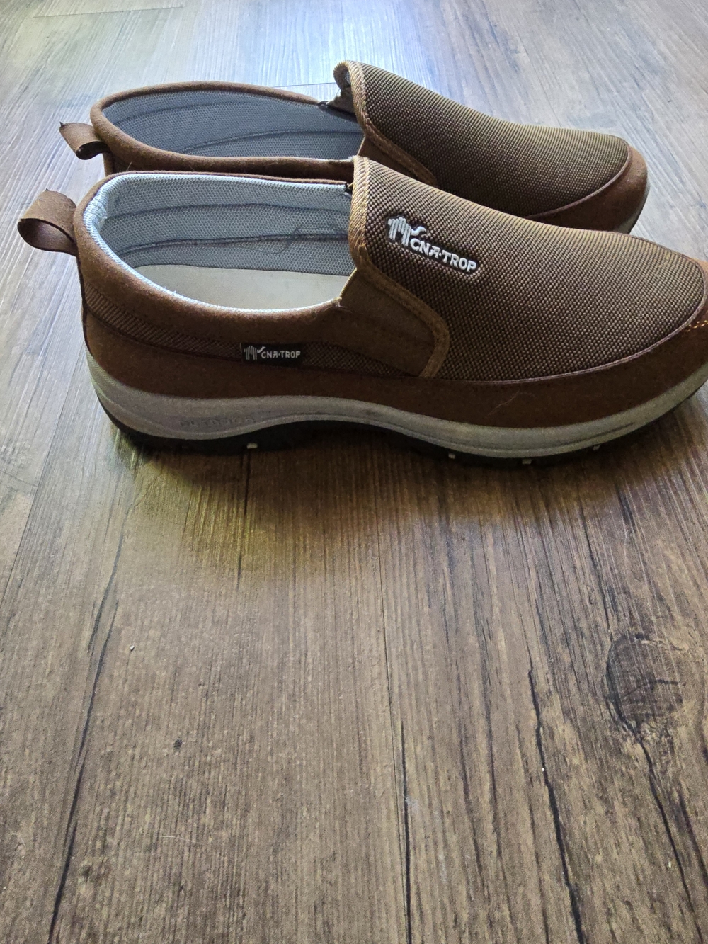 Men's Orthopedic Slip-On Casual Shoes in Brown - Comfortable Everyday Wear - Picture 4 of 5